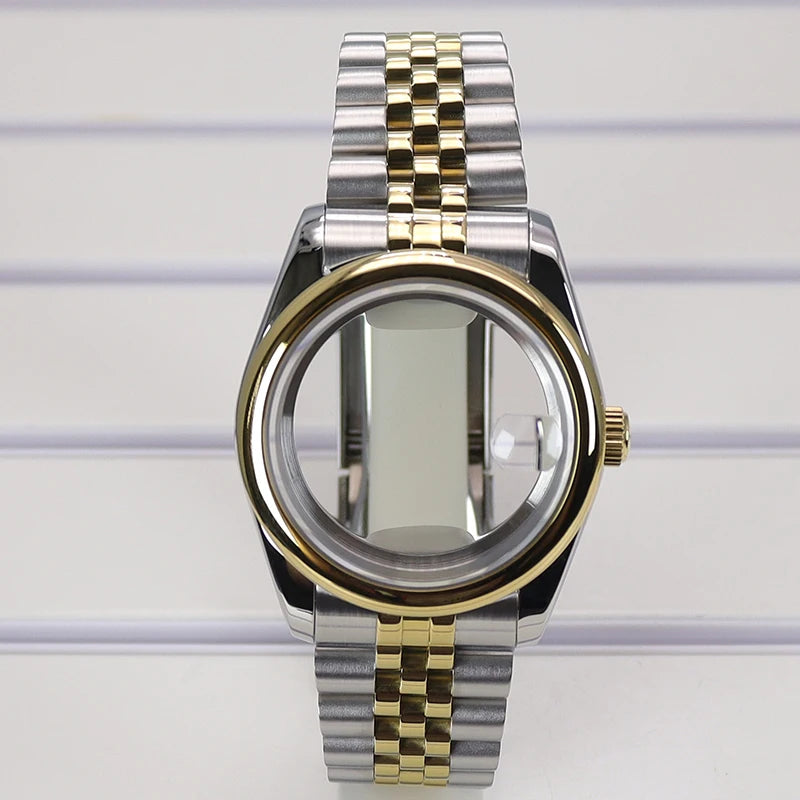 36/39mm Watch Case For NH35/36 NH38 NH70 Miyota 8215 Cases Sapphire Glass Oyster