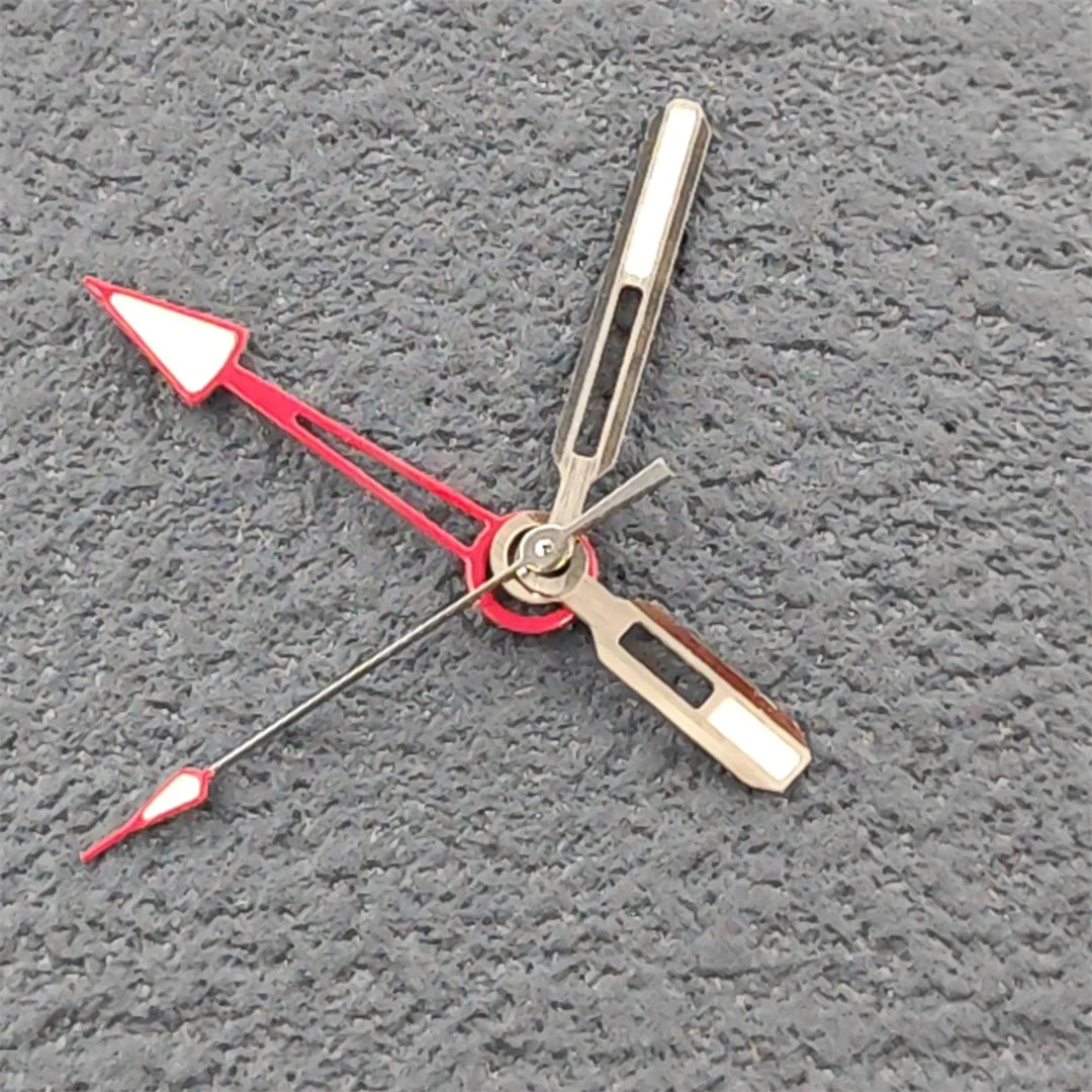 4 Hands Red Second Hand Green Luminous Watch Hands for NH35 NH34 NH36 4R 7S NH70