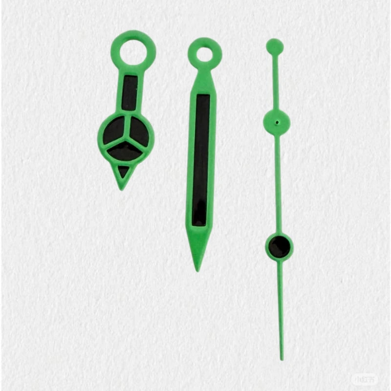 Modified Black Pigment Cusp Watch Hands Pointers for NH35/NH36/4R/7S Movement