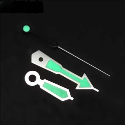 Modified Green Luminous 3 Hands Watch Hands for NH35A Movement