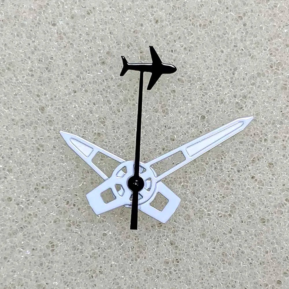 Black Plane Second Hands Green Luminous Watch Hands For NH34 NH35 NH36 NH70
