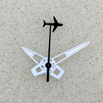 Black Plane Second Hands Green Luminous Watch Hands For NH34 NH35 NH36 NH70