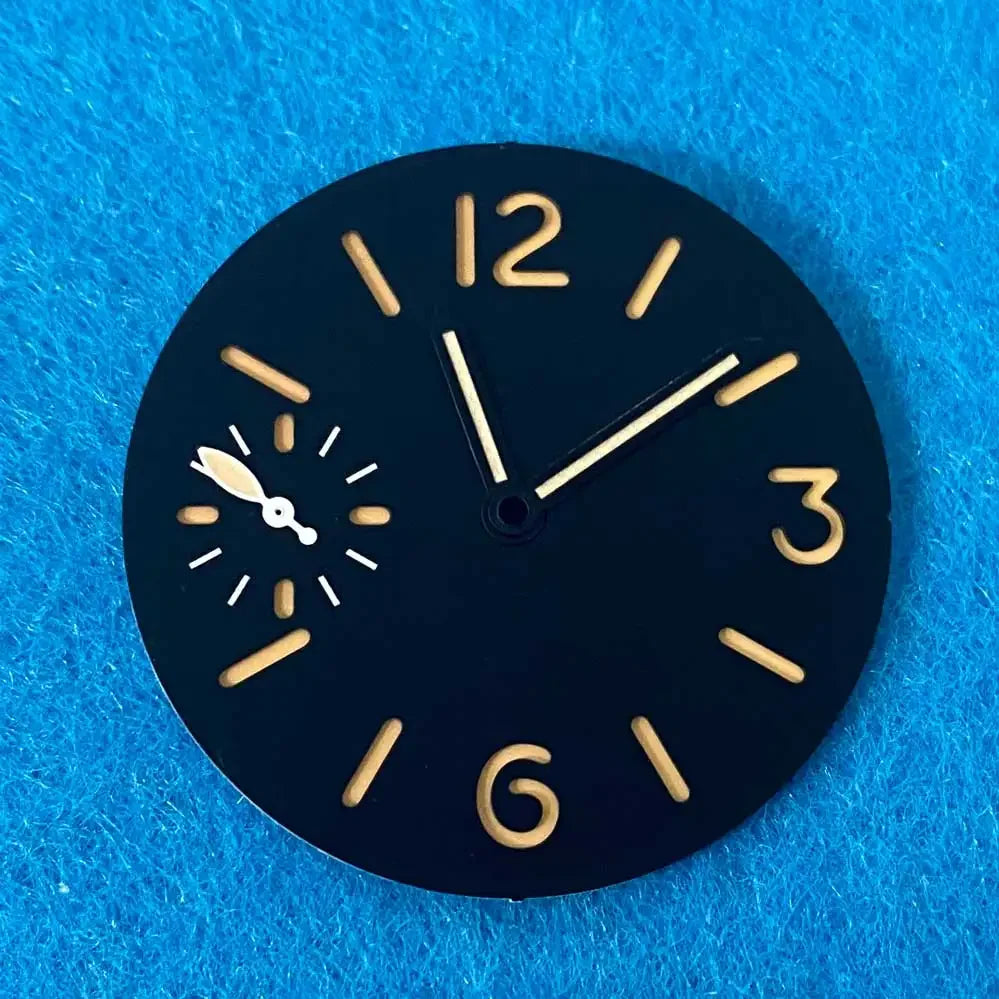 34.5mm Watch Dial with Watch Hands(Green Luminous) for ETA6497/ ST3600 Movement