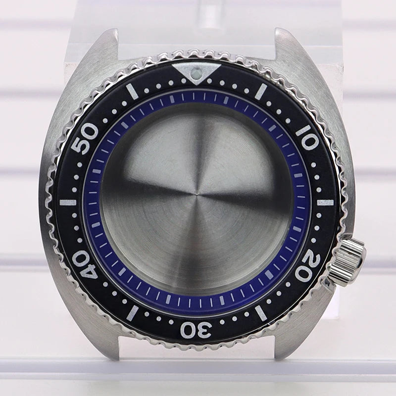 45mm Men's Watch Case With Chapter Ring For Mod Abalone NH35 NH36 NH34/38 4R36