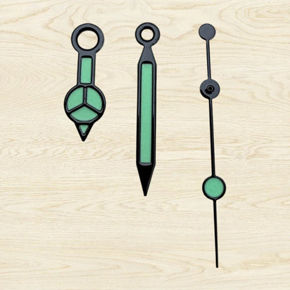 Modified Green Luminous ColorfulCusp Watch Hands for NH35/NH36/4R/7S Movement