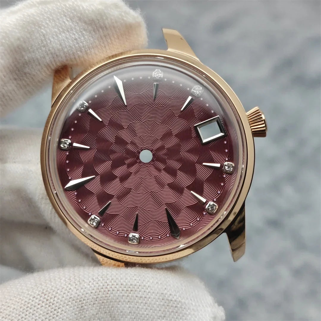 33mm Bubble Crystal Women's Cocktail Steel Watch Case for NH35/NH36/4R35A/4R36A