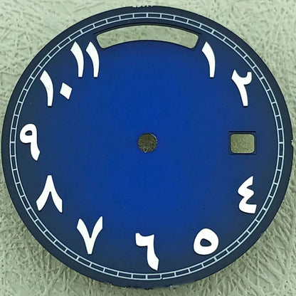 Modified 31mm Arabic Dual Calendar Watch Dial Suitable For 8285 Movement
