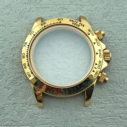40mm Diamond Bezel Aurora Dial 316l Steel Sapphire Glass Case Suitable For VK63