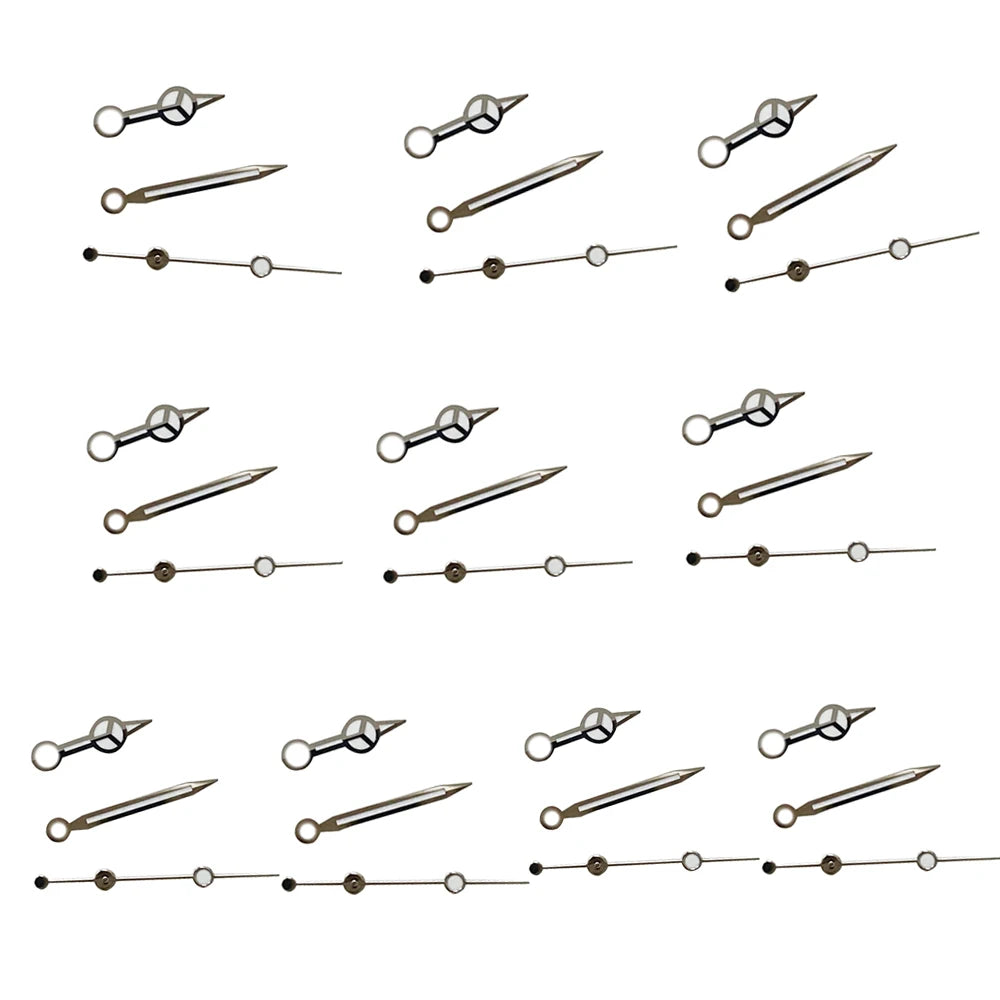 10 Sets Green Luminous Modified Watch Hands 3 Hands for NH35 NH36 Movement