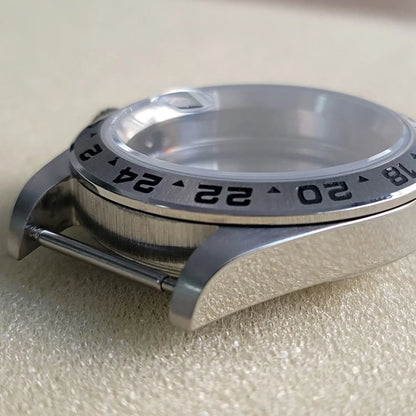 39mm 5ATM Waterproof GMT 24 Hours Classic Retro Watch Case for NH34/NH35/NH36