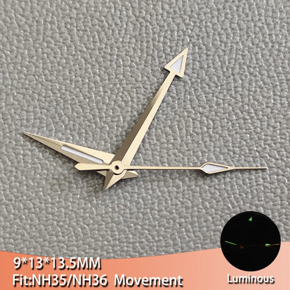 Luminous Watch Hands Pointers For Men's Watches With Suitable for NH35 NH36
