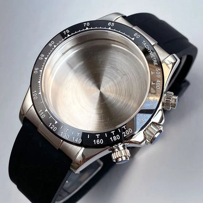 39mm Steel Case+Dial+movt+band with Sapphire Glass Set for VK63 VK64 Movement