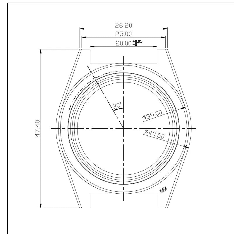 40mm Diver Watch Case Sapphire Glass with Bezel For NH35 NH36 NH34 NH38 4R36