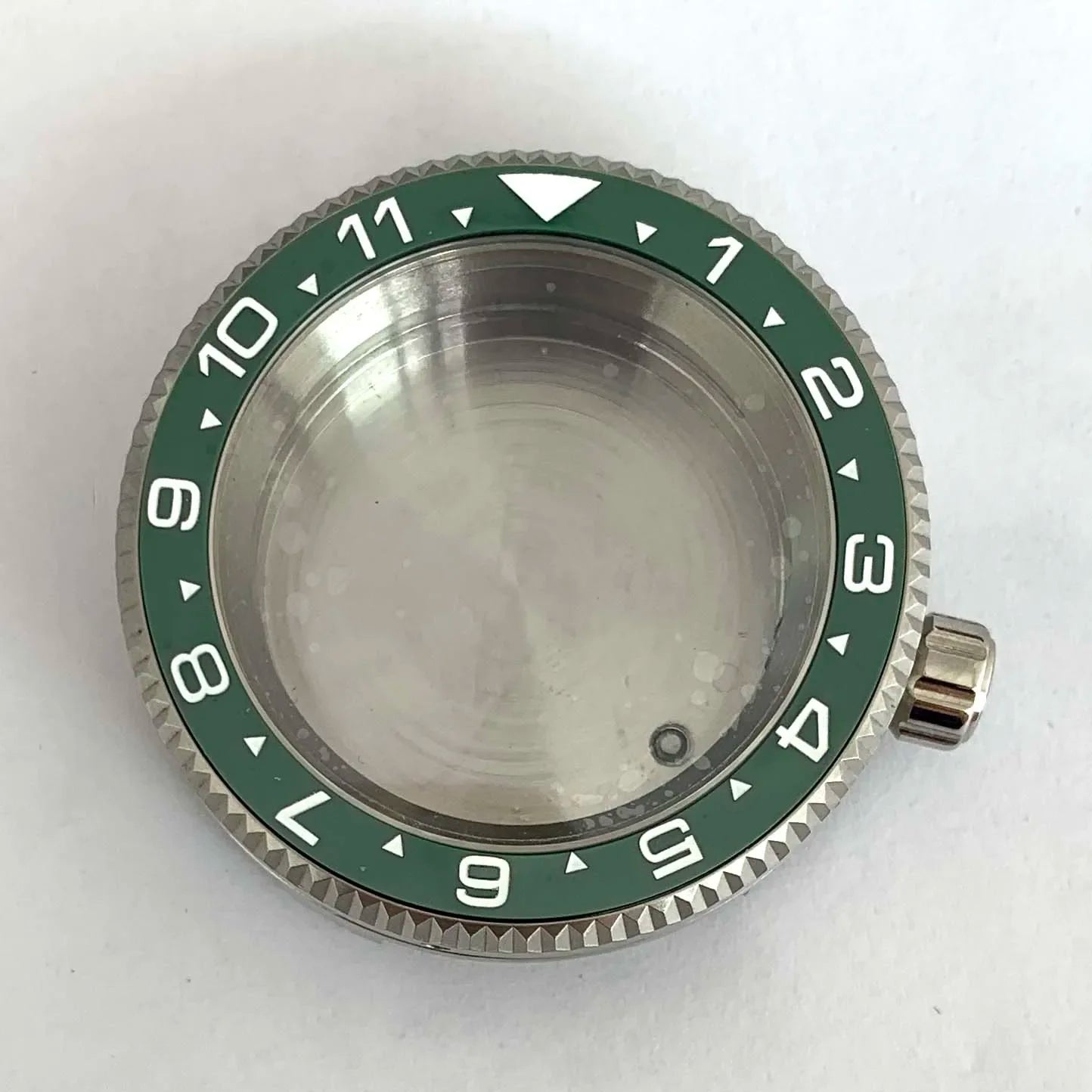 42MM Watch Case Steel Cylinder Case with Sapphire Crystal for NH35/NH36/4R/7S