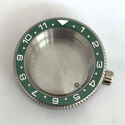 42MM Watch Case Steel Cylinder Case with Sapphire Crystal for NH35/NH36/4R/7S