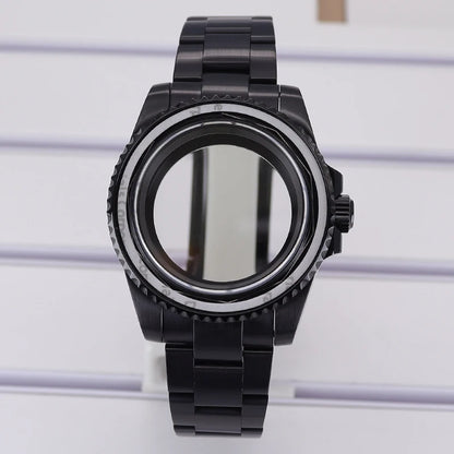40mm Watch Case PVD Strap Sapphire For NH35 NH36 NH34 ETA 2824 8215 GMT SUB