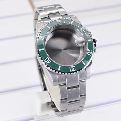 40mm Watch Case Ceramic Bezel Sapphire For Sub Nh35 Nh36 Nh38 Eta2824 Miyota8215
