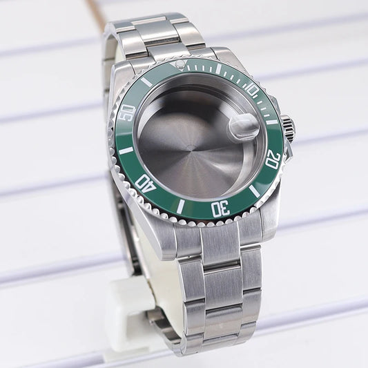 40mm Watch Case Ceramic Bezel Sapphire For Sub Nh35 Nh36 Nh38 Eta2824 Miyota8215