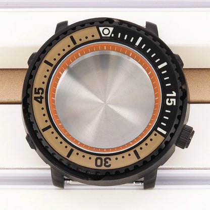 43mm Watch Case For NH34 NH35 NH36 NH38 Tuna Sapphire Crystal Luminous Bezel