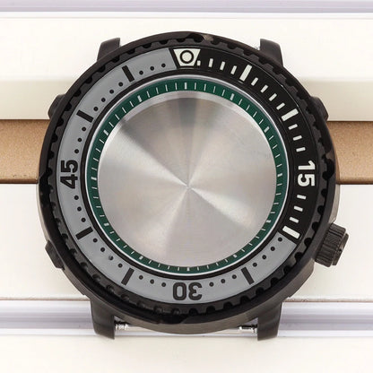 43mm Watch Case For NH34 NH35 NH36 NH38 Tuna Sapphire Crystal Luminous Bezel