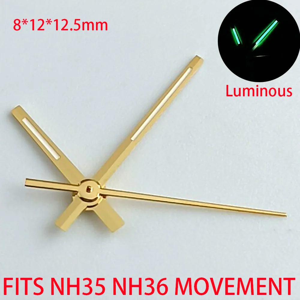 Watch Accessories Pointer NH 35 NH36 Hands Green/Blue Super Luminous Suitable For NH 35 NH36 Movement