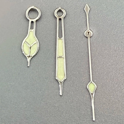 Modified Green Luminous Green Paint/White Paint Watch Hands for NH35/NH36/4R/7S