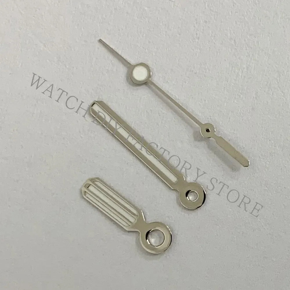 Colour Blocking Silver Yellow Green Luminous Watch Hands for NH35/NH36/4R/7S