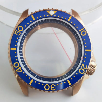 Plane Sapphire Glass Ceramic Bezel Stainless Steel Watch Case Fit NH 35 NH36 Movement High End Waterproof Watch Case