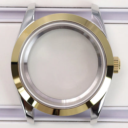 36/39mm Case Bevel Edge Bezel Sapphire For NH35 NH36 NH34 NH38 4R36 Miyota 8215