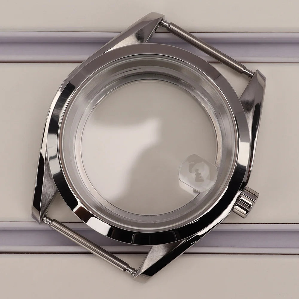 39mm Watch Cases Bevel Edge Polished Bezel For NH34 NH35 NH36 NH38 4R36