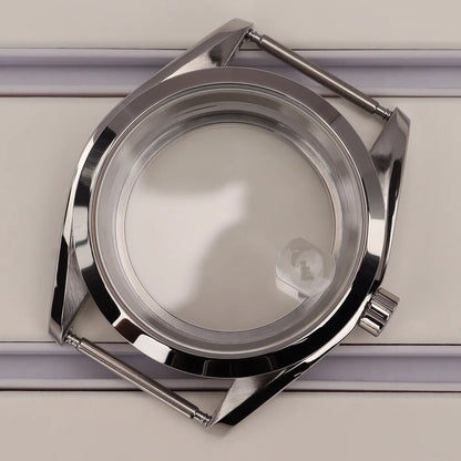 39mm Watch Cases Bevel Edge Polished Bezel For NH34 NH35 NH36 NH38 4R36