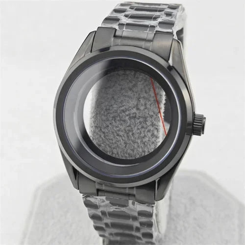 39.5mm SUB Stainless Watch Case Set with Sapphire Glass for NH35/NH36/4R35A