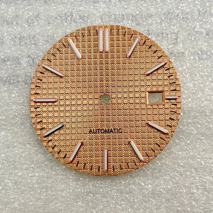 31.8mm Watch Dial AP Customizable Slogo For NH35 NH36 Hands C3 Green Luminous