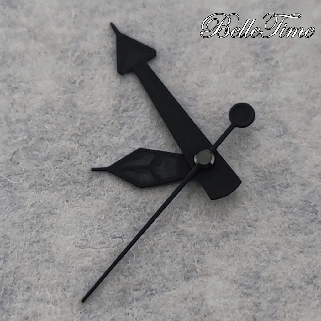 Modified Black Grey Watch Hands with Luminous For NH34/NH35/NH36/4R/7S Movement
