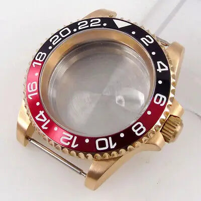 40mm CUSN8 solid Bronze sapphire glass Watch Case fit Japan NH35 NH36 ETA 2824