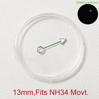 GMT Watch Hands Fit For NH34 NH35 NH36 Movement C3 Green Luminous Watches Parts