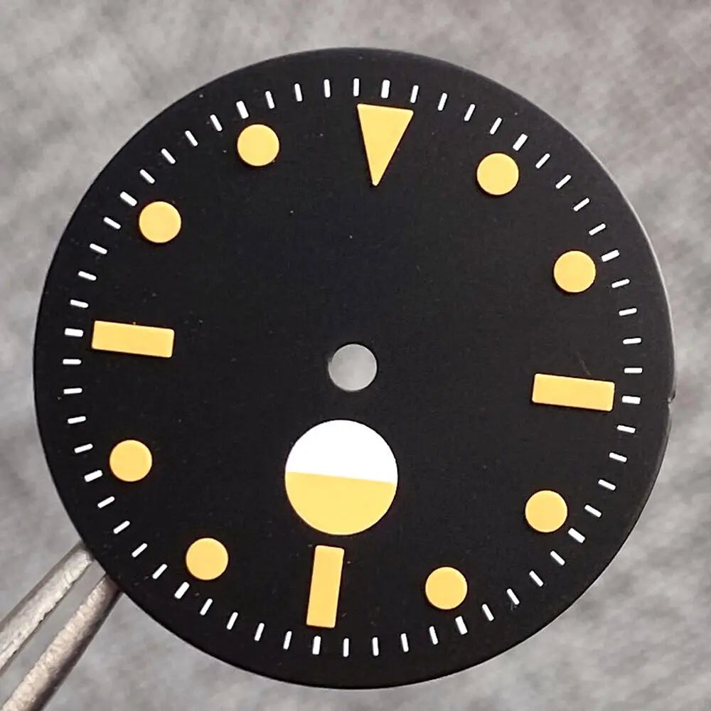29mm Black Luminous Dial Fit 50-Fathoms Style NH35 NH36 2824  SKX007 movement