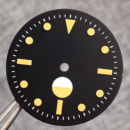 29mm Black Luminous Dial Fit 50-Fathoms Style NH35 NH36 2824  SKX007 movement