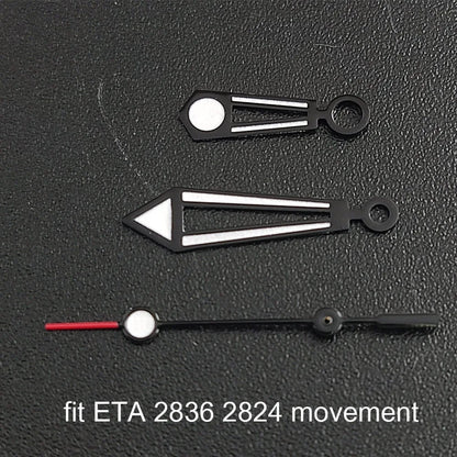 Luminous watch hands for NH35, NH36, ETA 2836, 2824 & Miyota 8205, 8215 movements