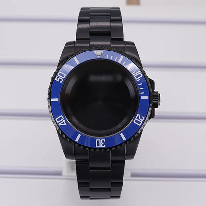40mm Watch Case PVD Strap Sapphire For NH35 NH36 NH34 ETA 2824 8215 GMT SUB