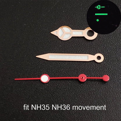 Watch hands green luminous hands fit NH 35 NH36 ETA 2836 2824 Miyota 8205 8215 movement