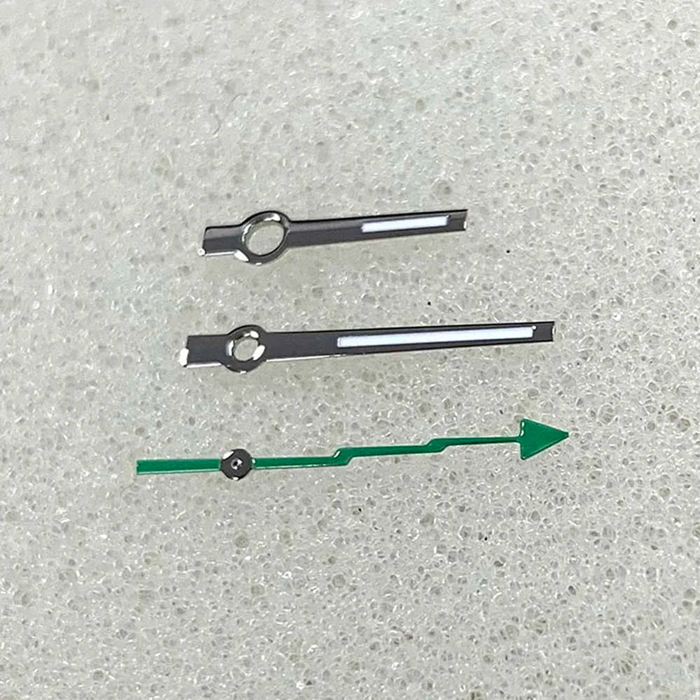 Green Luminous Watch Hands 3Pins for Mingzhu DG 2813 3804 Miyoda 8215 821A
