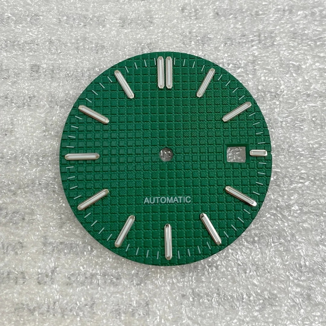31.8mm Watch Dial AP Customizable Slogo For NH35 NH36 Hands C3 Green Luminous