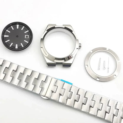 41mm Case Kit High-end Strap Sapphire Glass Watch Case for NH35/4R/NH36