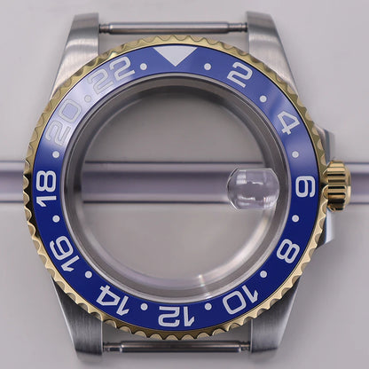 40mm Watch Case Sapphire Glass For Nh35 Nh34 Nh36 Nh72 2824 Miyota 8215 SUB GMT