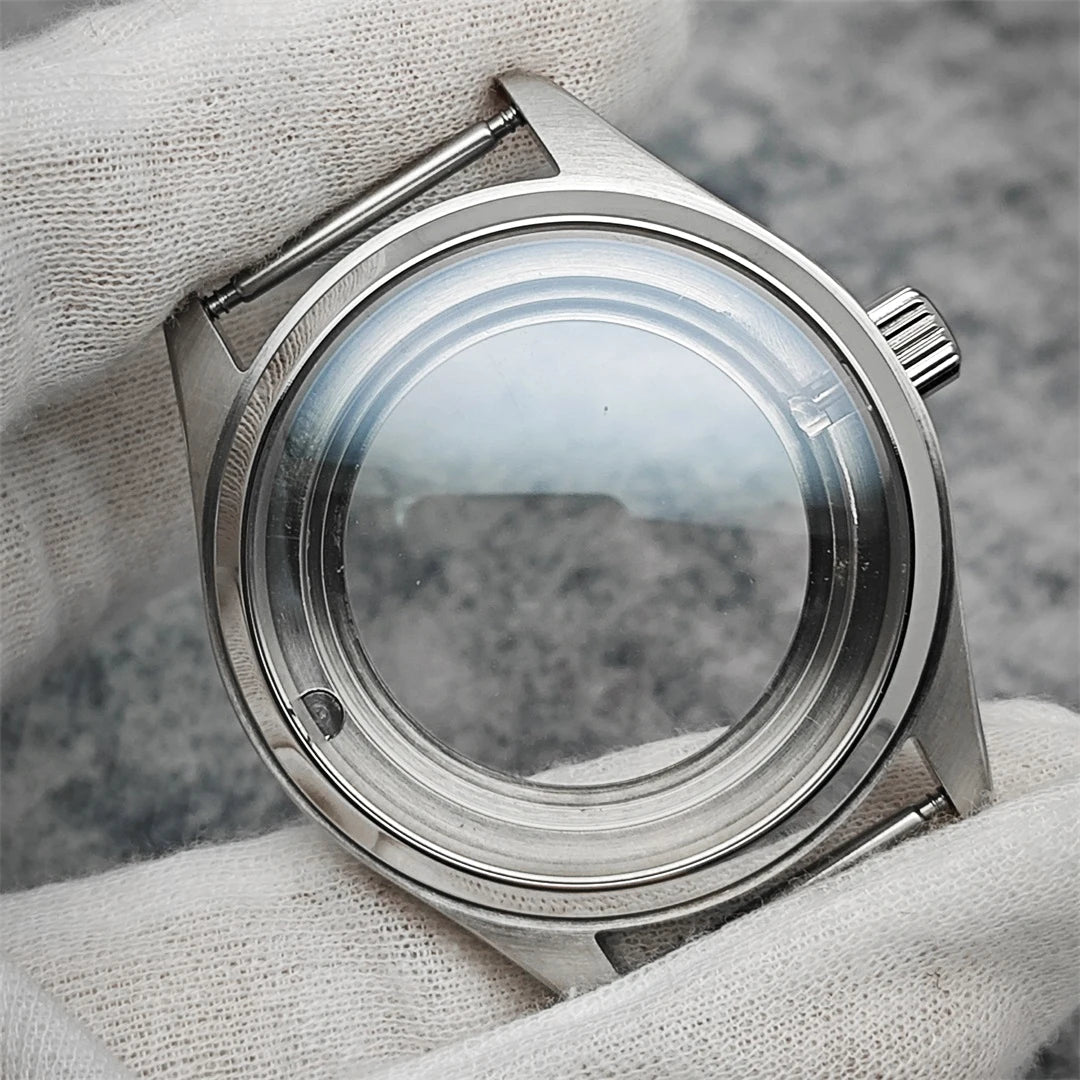 40mm 316L Stainless Steel Sapphire Crystal Watch Case for NH35 NH36 Movement