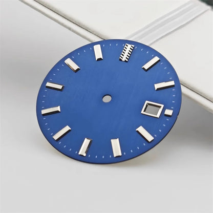 32.5mm Dial Vertical Line Texture Surface Single Calendar Date No Lume for NH35