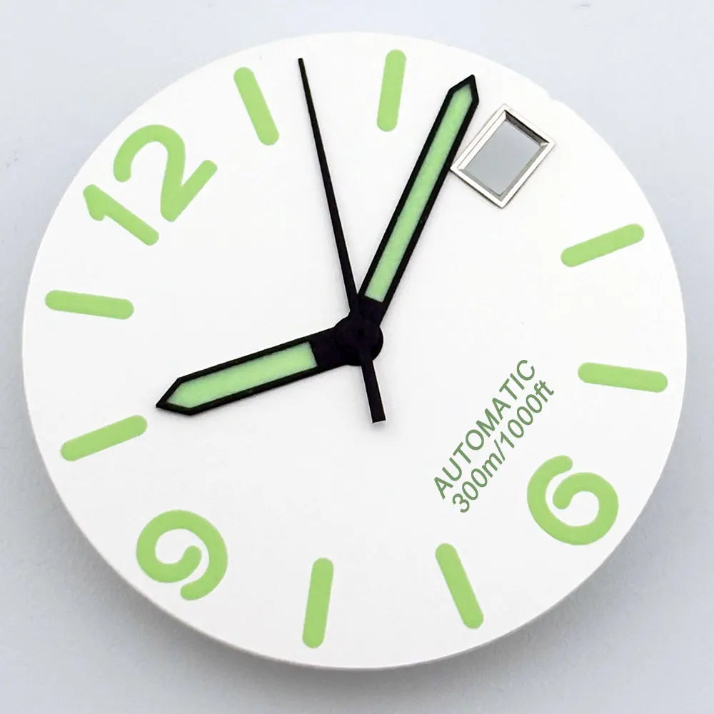Multicolor Font 28.5mm Watch Dial C3 Green Luminous for NH35 NH36 Movement