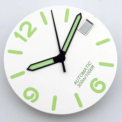 Multicolor Font 28.5mm Watch Dial C3 Green Luminous for NH35 NH36 Movement