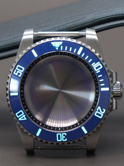 Diver 40mm Watch Case Sapphire For Nh34 Nh35 Nh36 Luminous SUB Ceramic Bezel